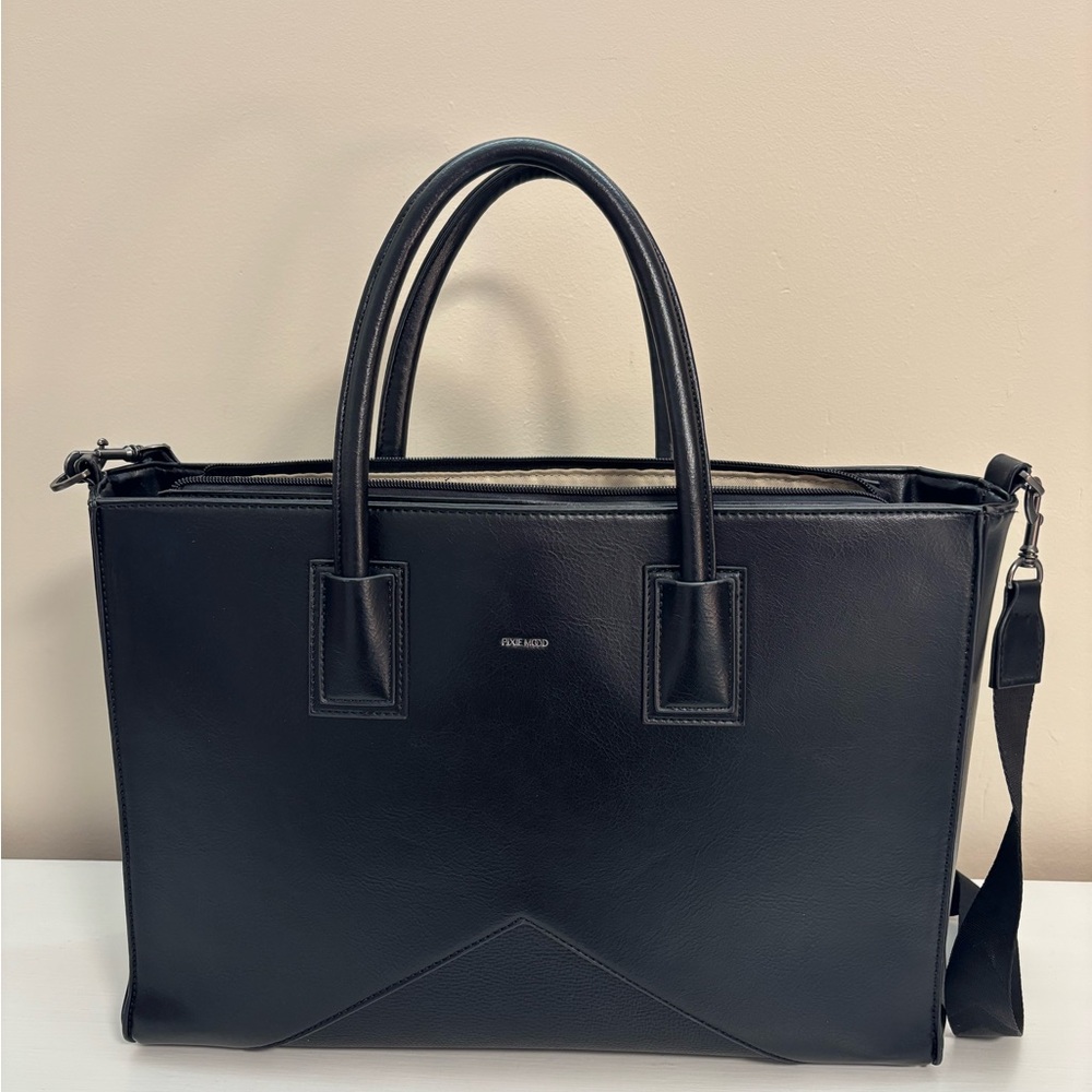 Pixie Mood Black Vegan Leather Tote